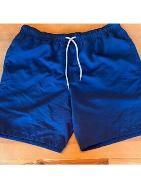 ASOS Navy Swim Trunks with Drawstring M